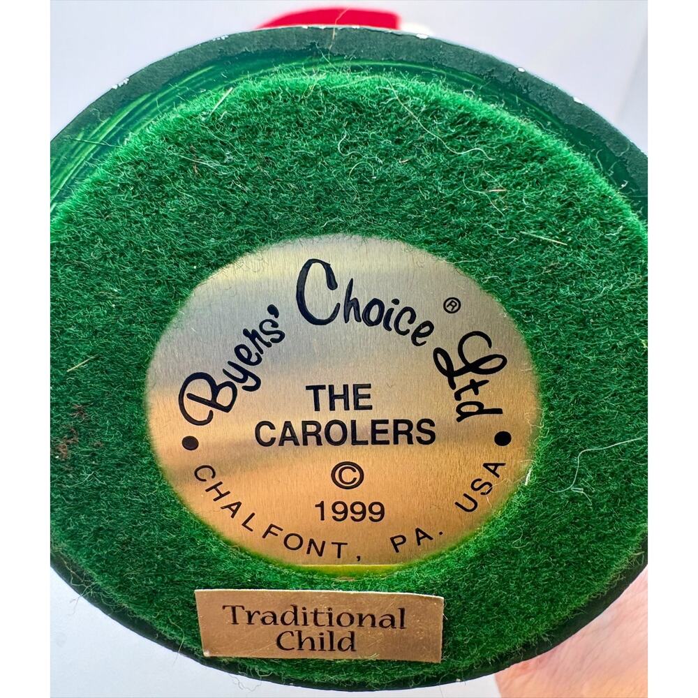 Byers Choice Carolers Traditional Teen Signed & Dated 1999 # 36 of 100 Produced - Picture 7 of 9